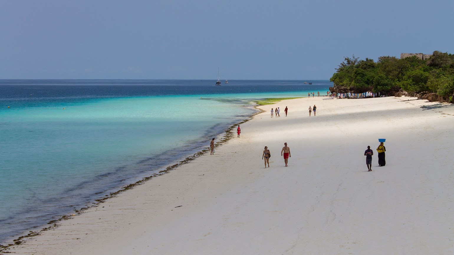 Swimming in Nungwi Beach, Zanzibar